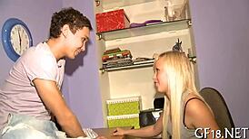 her boyfriend watches as ex girlfriend gets seduced into hardcore pussy action for cash