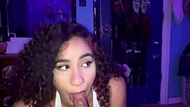 I am the throat goat princess yaya swallowing all of his dick in the bedroom.