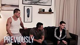 Gay Married Couple Teams Up on Neighbor Twink for Fun