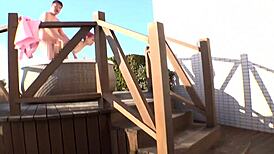 Part 2: this g-cup babe earns through naughty caregiving, starting with her job close-up, seducing old men with her shaved huge tits and slender body, devoted blowjob service, squirting wildly in creampie sex