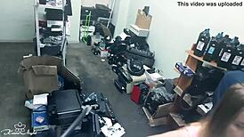 Experience The Thrill As This Slutty Blonde Publicly Masturbates Next To A Stranger.