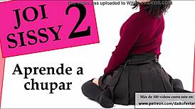 Joi sissy learns sucking with feminization and cei tips