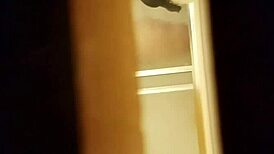 Spying on the hairy pussy shaving