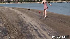 The hot teen chick with a beautiful butt gets fucked hard in POV.