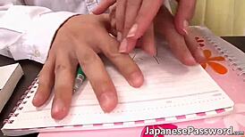 yo, check this naughty asian milf teacher getting wild with titty fucking action!