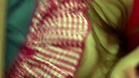 Naughty brunette surrenders to a monster cock in hardcore anal fucking, gaping wide in close-up.