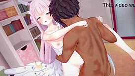 Seien Mika bent over in doggystyle hentai action.