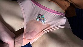 dude, this hot pussy rubbing on kinky panties is unreal 😍