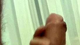 Naughty brunette surrenders to a monster cock in hardcore anal fucking, gaping wide in close-up.