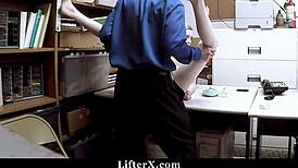 Old shoplifter punished for her hardcore BDSM sex scenes