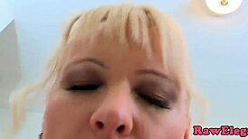 damn, this mature european chick got assfucked by black stud