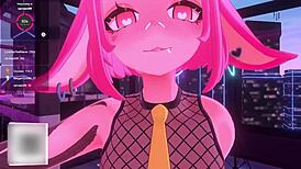 bunny vtuber dominates you with futa cock