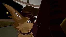 Rough quickies between plushy and his femboy friend