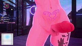 bunny vtuber dominates you with futa cock