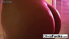 Super sexy Olivia Austin teases hard in the shower! 🚿