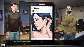 Pretty anime girl engages in outdoor sex scene