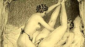 Vintage erotic drawings of anime hentai