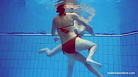 marusia and melisa darkova ripping clothes underwater on the beach 😍