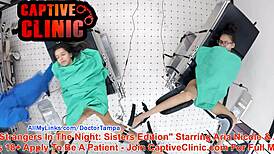 Damn, Aria Nicole naked behind the scenes at hospital setup!