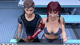 Stranded in Space 38 Features Public Handjob with Big Cock