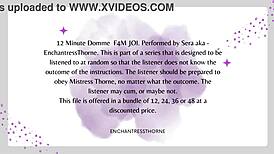 female domme giving jerk off instructions part seven