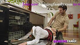 Banging family - cute stepsis nailed by stepbrother