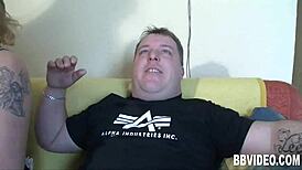 german milf blonde in bisexual threesome gets fucked hard by group of men