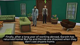 gareth returns to fuck all housemates
