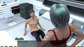 Femdom Mistress Dominates With Monster Cock Blowbang