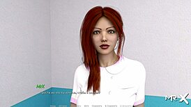 Blonde posing nude in acting lessons episode 28