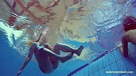 marusia and melisa darkova ripping clothes underwater on the beach 😍