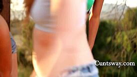 how straight girls discover they're into lesbian pussy? big tits tribbing.