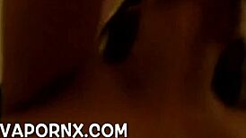 Asian milf sucks boyfriend's cock, gets creampie blowjob, and cumshot while husband films the amateur action.