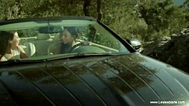 Two horny lesbian friends explore each other in the shower with toys and passionate touches