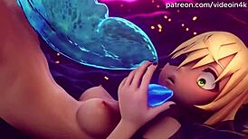 Amazing 3D magic fantasy animation upscaled