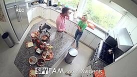 SpyFam Step Sis Fucked Hard In Kitchen