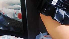 Asian Student Shows Pussy To Pervert