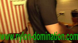 Nylon Domina Trains Her Housewife Slave With Spitting And Humiliation.