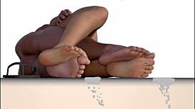 must watch 3d cuckold foot fetish comic!