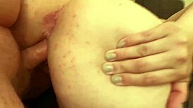 girlfriend checks if boyfriend gets hard after a fight