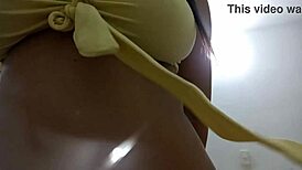 colombian brunette films porn for husband but fucks neighbor