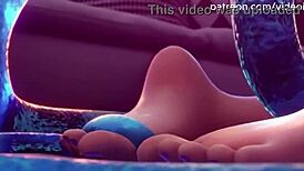 Amazing 3D magic fantasy animation upscaled