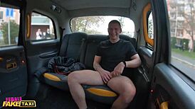 Her big natural boobs fucking customer in fake taxi?