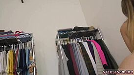 hey, tiny blonde teen rides cock in bondage 😈