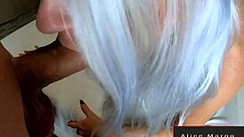 Watch the anal creampie flow from this beautiful blonde's hole