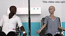 Blonde posing nude in acting lessons episode 28