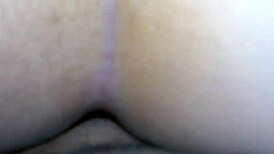 Gaping wife's ass with hard fucking!