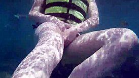 Public Exhibitionist German Teen Veronikavonk Flashes Big Boobs On Sea