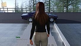 Exploring New Memories With A Brunette Milf In A Game Setting