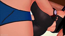 Nagatoro's Wet Handjob After Intense Sports in Uncensored 3D Hentai